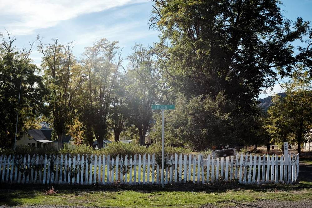 Autumn Light on Thorn Street, Spray Oregon
