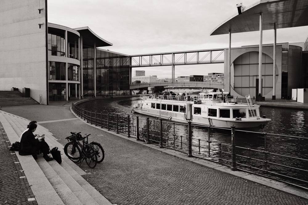 The Spree River in Berlin's government district. 