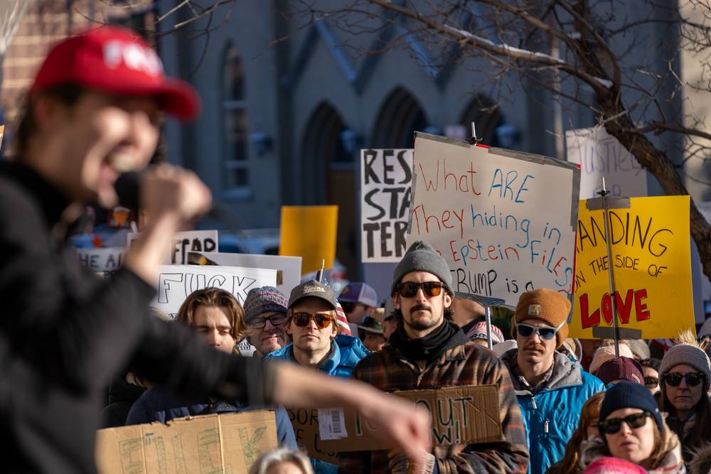 Ice Execution Protest - Bozeman, MT - 012526