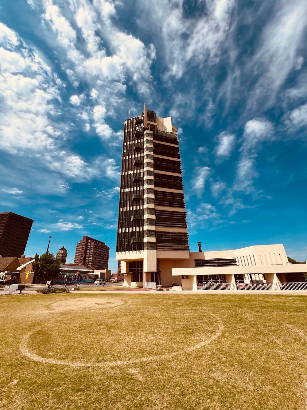 Price Tower in Bartlesville, OK one of the few high rises designed by Frank Lloyd Wright