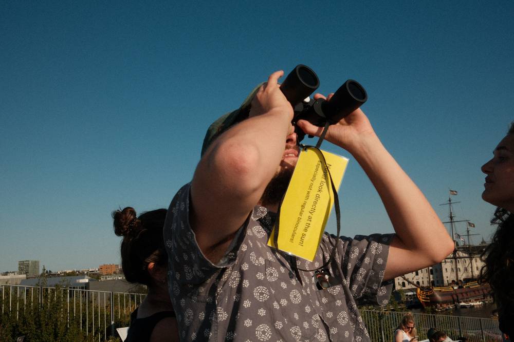 Eclipse in Amsterdam