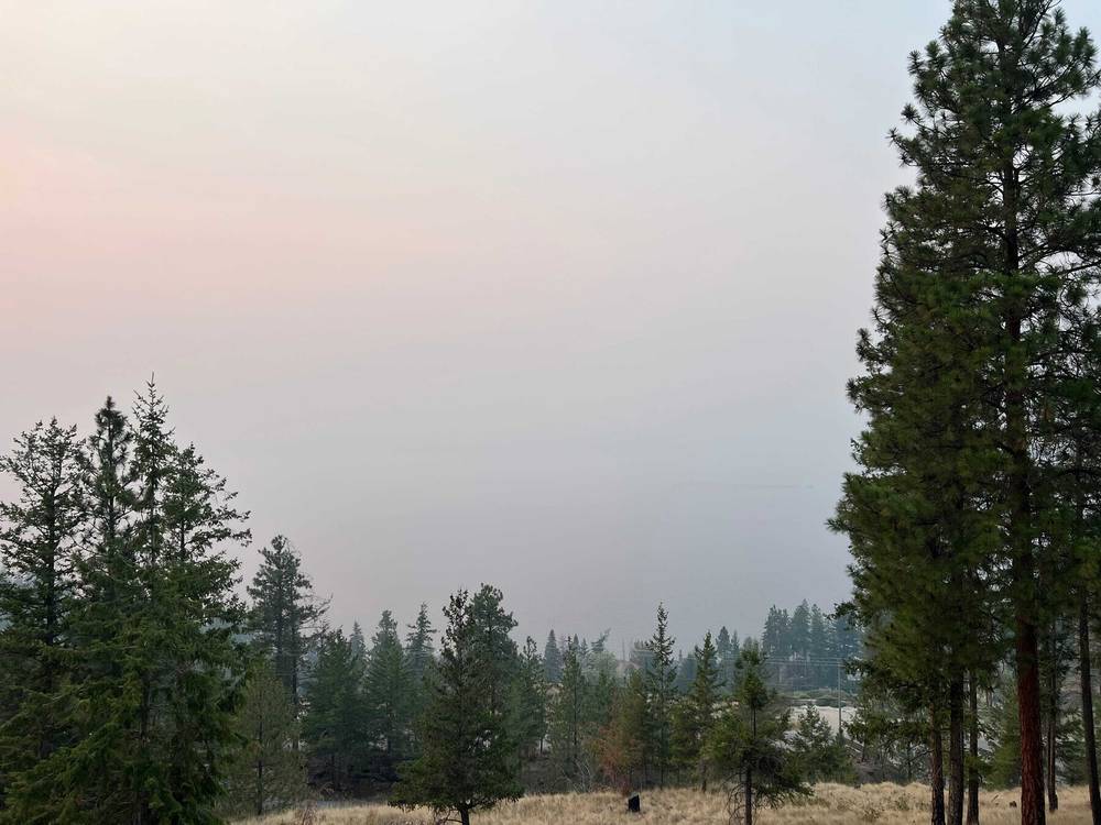 Pretty smoky in Kelowna today for Day 1 of our summer holiday. Here is a comparison of the view with