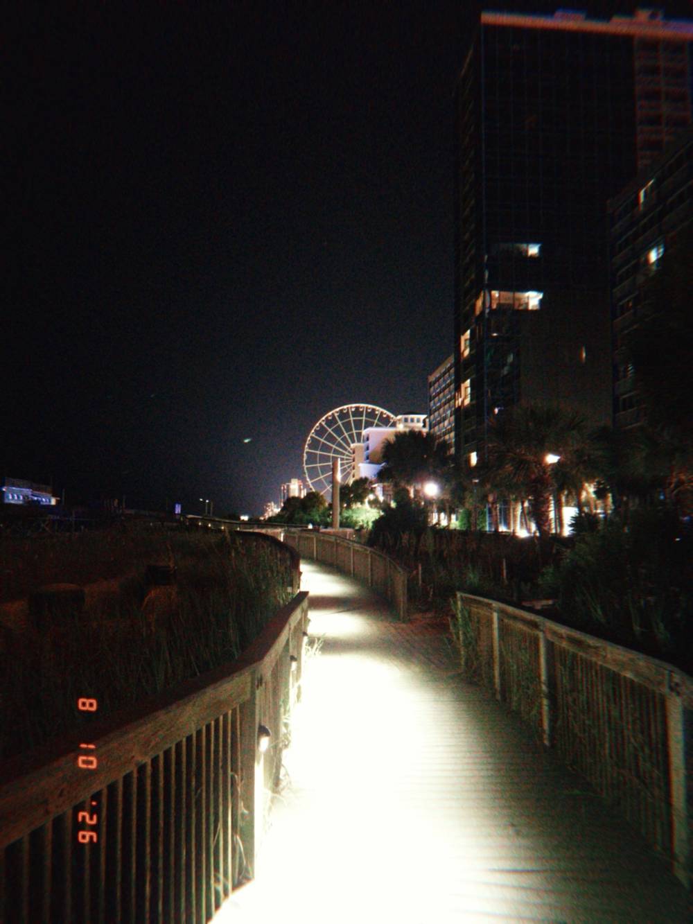 beach at night