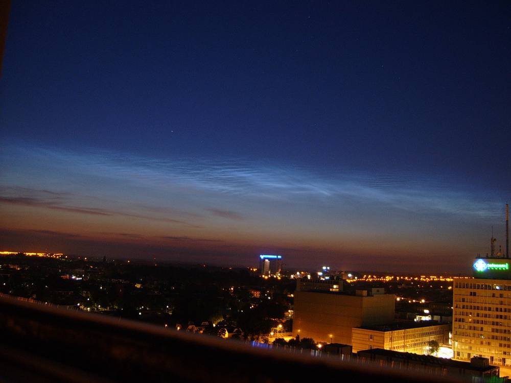 Noctilucent clouds over Utrecht