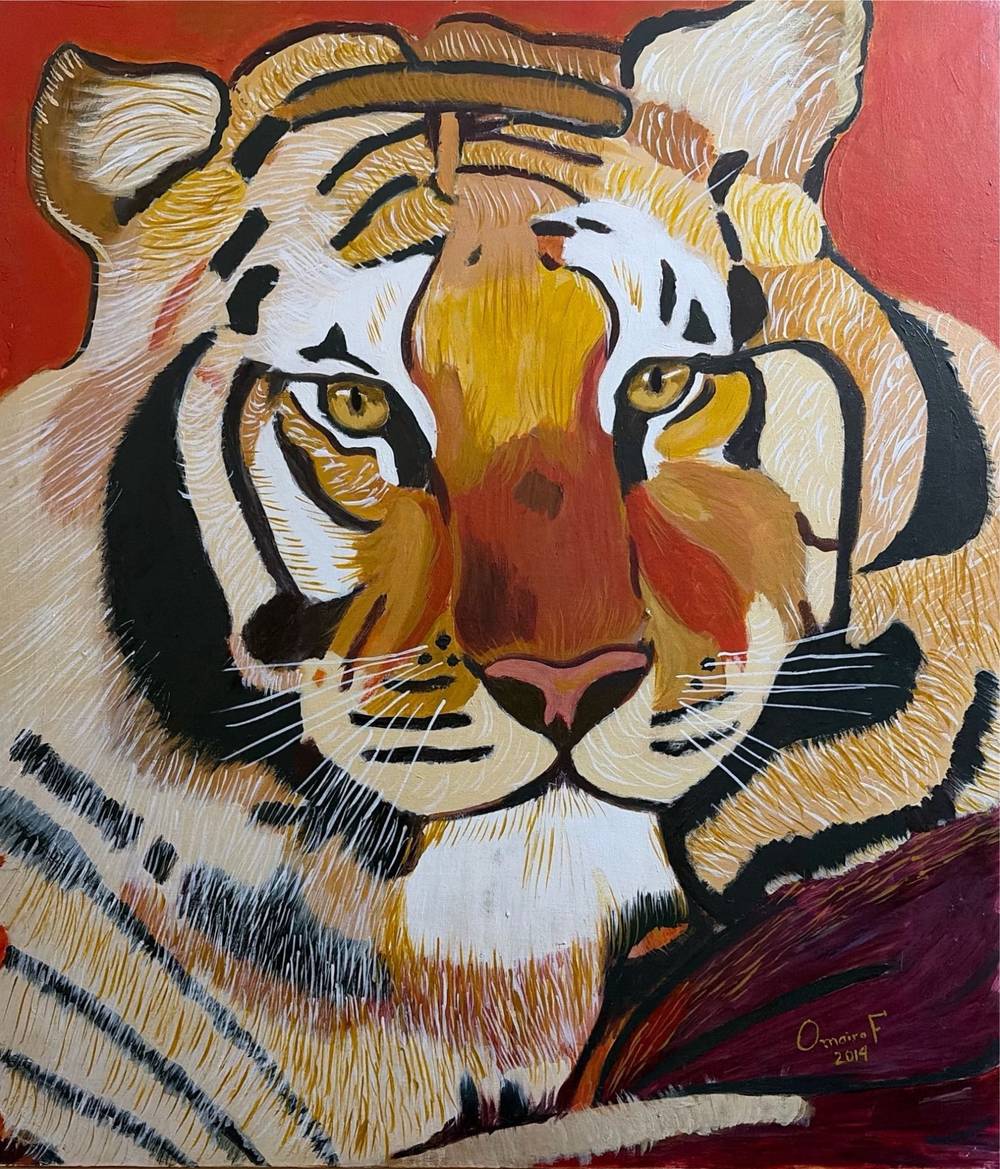 Tiger - Folk Art